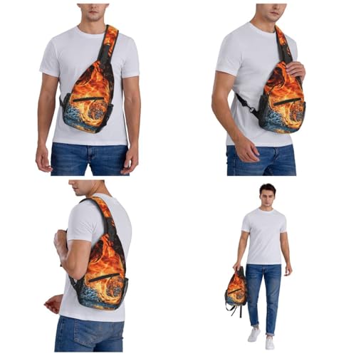 Bolso tipo Sling para mujer y hombre, mochila cruzada miniatura 6