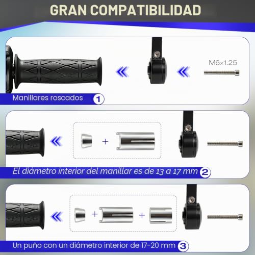 Espejos retrovisores universales de 4 pulgadas con Certificado E para motocicleta 6