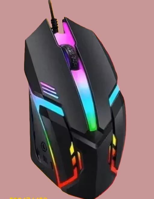 R.K High-Precision Optical Sensor, Adjustable DPI, RGB LED Lighting, Comfortable Grip, Plug & Play, for Gaming, Office, and Everyday Use.-image-15