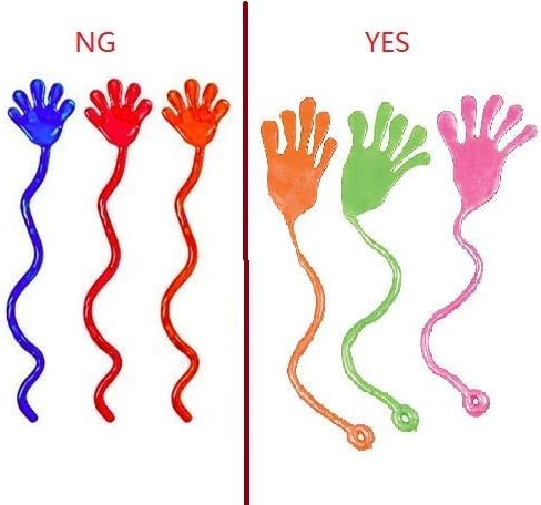 GELIO 20PCS Sticky Fingers,Kids' Party Favor Sets Fun Toys, Party Favors, Wacky Fun Stretchy Glitter Sticky Hands, Party Favors, Birthday Parties, Toys for Sensory Kids