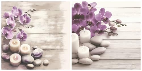 Broderie diamant kit complet à offrir : lot de 2 diamond painting bougies pour adultes et enfants