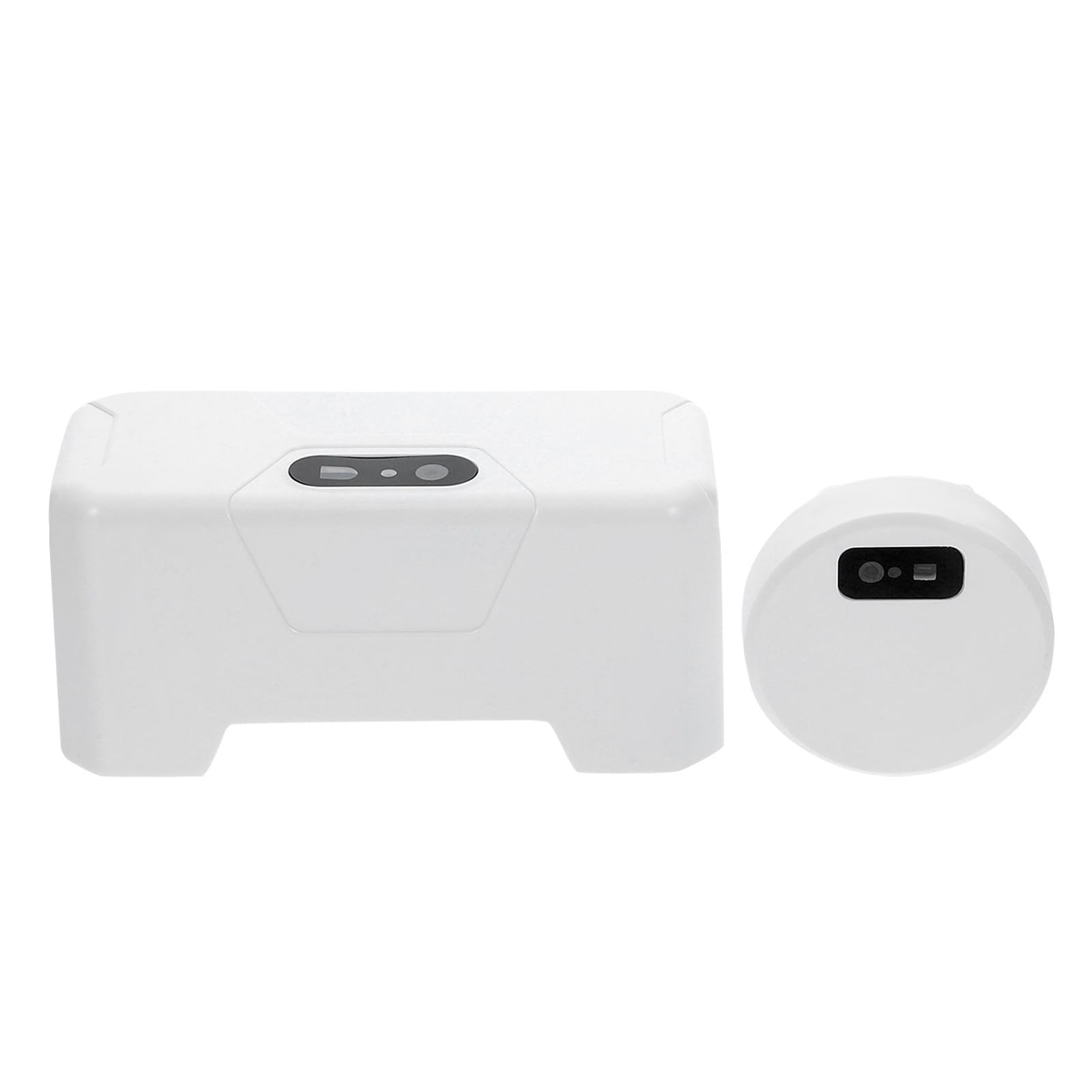 SHINEOFI Descarga de Inodoro Inteligente Sensor de Proximidad y Botón Pulsador Eléctrico, Cisterna Automática Sensor para Urinarios, Adecuado para Baños Domésticos