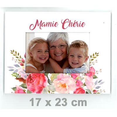 vdf - Cadre Photo à Poser décoré Mamie chérie - 23 x 17 cm