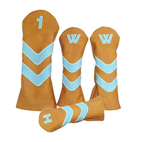 YIJU 4x Tampa à Prova D'água para Cabeça de Golfe 460cc Fairway Wood Driver Putter Capa Protetora -