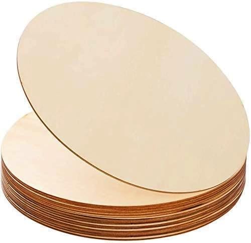 Shine Art and Crafts Pinewood Circle MDF 2.5mm Thick 12 inch Round MDF Board for Art and Craft Unfinished Plane Round Wood Slices for Resin Art, Mandala Art,Pyrography, Painting (Pack of 3)-image-44