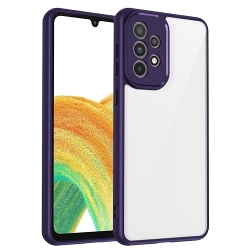 Coque Samsung A23 5G violette silicone ultra fine transparente