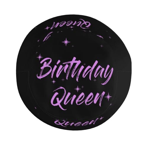 Image of Birthday Queen Birthday Bucket Hat for Women Men Birthday Hat Beach Travel Sun Hat Packable Fisherman Cap for Travel Hiking