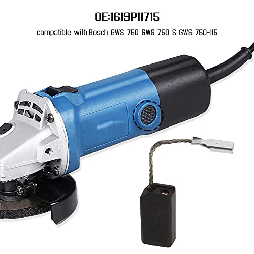 Miniatura 2 de Emsea 2 Pares De Escobillas De Carbón Para Motor E64 15 X 8 X 5 Mm 1619p11715 Compatible Con Accesorios De Repuesto Para Amoladora Angular Compatible Con Bosch Gws 750 Gws