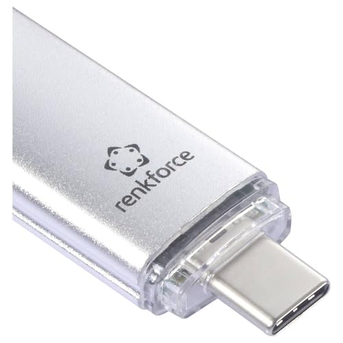 Renkforce RF-USBOS-230 USB-Stick 64 GB Silber RF-6688140 USB-A, USB-C®