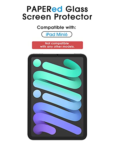 Amfilm 2-Pack Papered Glass Screen Protector Compatible With Ipad Mini 6(2021), Tempered Glass Screen Protector With A Paper-Matte Finish #TOP5