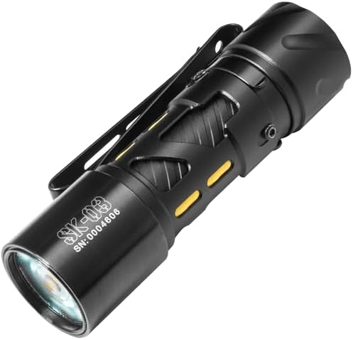 LOOP GEAR SK03 LED Rechargeable Flashlight, AA Rechargeable EDC 