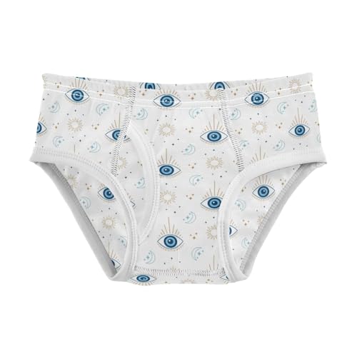 Boys' Exclusive Briefs Toddler Underwear 95% Combed Cotton Boxerbriefs 2T Eye Pattern 47