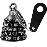 Motorcycle Bell Guardian Angel Drive Away Gremlin, Biker Bell for Men Women Rider Riding with Hanger, Good Luck Gift Accessories