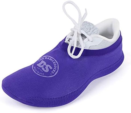 THE DANCESOCKS - 100% USA Made Over Sneaker Dance Socks, Carpet (1 Pair/Purple)