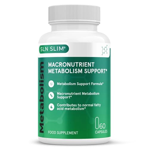 SLN Slim – Macronutrient Metabolism Support – 60 Capsules (1 Month Supply) – Food Supplement