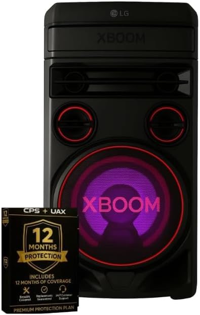 LG RNC7K1 RNC7 XBOOM 700W Karaoke Party Speaker Bluetooth, Dual Mic Ports, Super Bass Boost, Dolby Audio + 12-Month CP