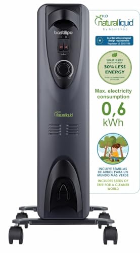 Bastilipo - Radiador ecológico compacto de muy bajo consumo eléctrico con H2O natural liquid, RC-ECOFLUID-9