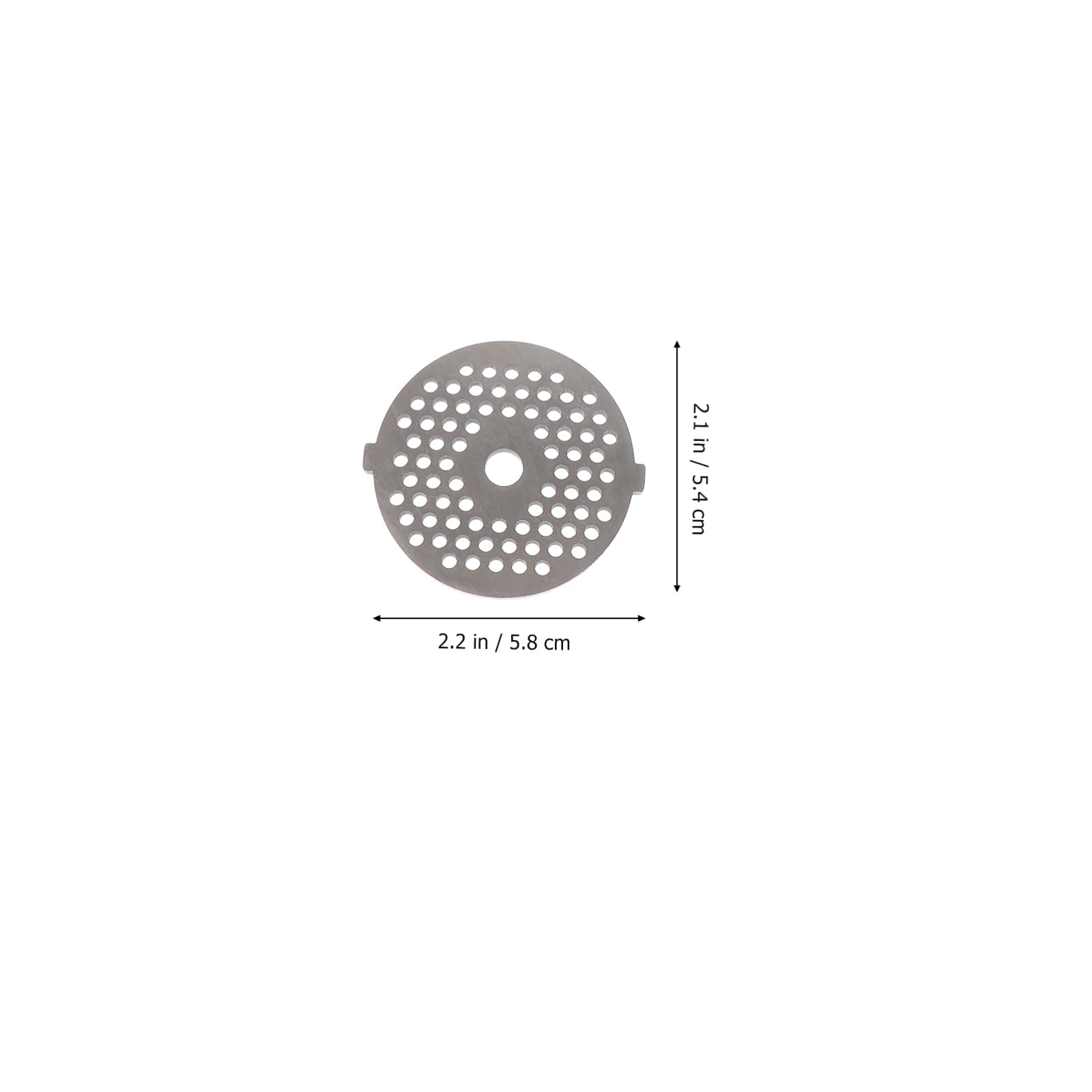 Discos para Picadora de Carne Eléctrica, 8 Piezas Acero Inoxidable | Plata, Orificios Redondos de 7mm y Cuadrados de 8, 3mm, Recambio para Cuchillas Usadas