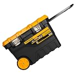 Tough Master Professional Extra Large Mobile Tool Box Chest 28'' / 72cm on Wheels with Tote Tray Handle for Big Power Tools (Wheeled Tool Box)