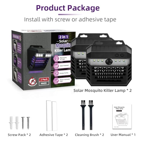 X-Pest MK09 Solar Bug Zapper Outdoor, Mosquito Zapper Killer Lamp Solar Powered thumb #7