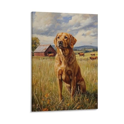 Toile murale de setter irlandais idée cadeau pour passionné de chiens