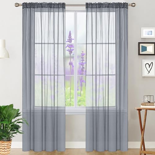 Draperies a oeillets gris clair 260 x 270 cm pour dressing