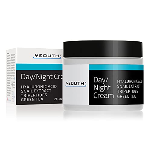 Tages-/Nachtcreme Feuchtigkeitscreme, Gesichtscreme mit Hyaluronsäure & Schneckenextrakt, Feuchtigkeitscreme gegen Falten, feine Linien & dunkle Flecken, Skincare für Damen & Männer von YEOUTH 60g Cover