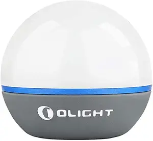 OLIGHT Obulb 55 Lumens 4-Mode Orb Light Night Lights MCC Rechargeable Bedside Lamp with Magnetic Bottom for Home Decor, Nursery, Camping, Hiking(Grey)
