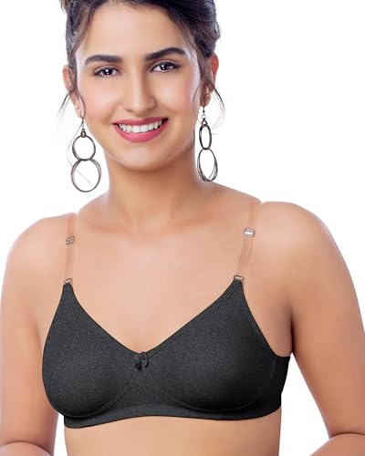 Image of Brida Breathable Cotton Non-Padded Transparent Bra - Comfortable, Stylish, and Lightweight Lingerie for Women - Monica