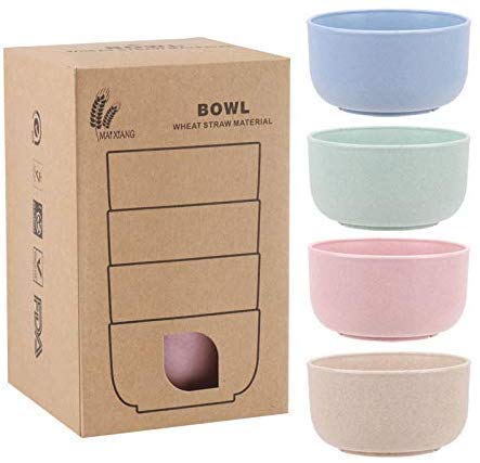 Old Tjikko Unbreakable Cereal Bowl,Snack Bowls,Soup Bowl/Dessert Bowl/Serving Bowl,Eco-Friendly Safe Kitchen Bowl for Children Adult Support (14OZ)