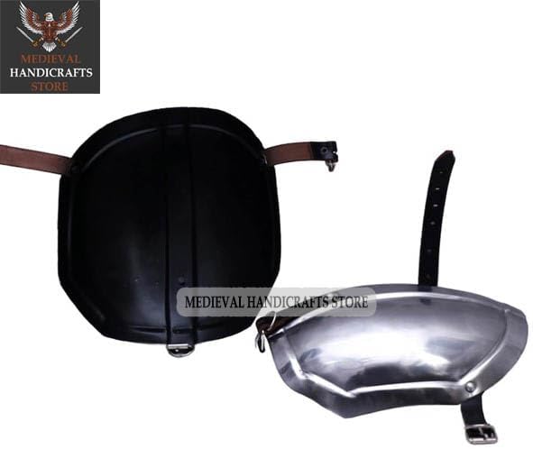 Medieval HANDICRAFTS Store Medieval Shoulder Armor Mandalorian Pauldron Armor Metal Spaulder Armor Costume Silver