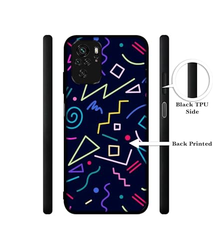 Image of Retro Abstract Design Premium 2D Printed Metal Back Case Cover for Mi Redmi Note 10 / Note 10S