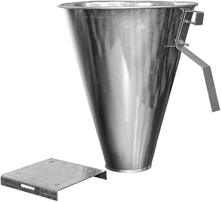 Cabilock Chicken Killing Cone Chicken Plucker, Stainless Steel Killing Restraining Poultry Chicken Processing Cones Funnel Cone for Chicken, Birds & Turkeys Farm Products Up to 1.5KG, 28x23cm