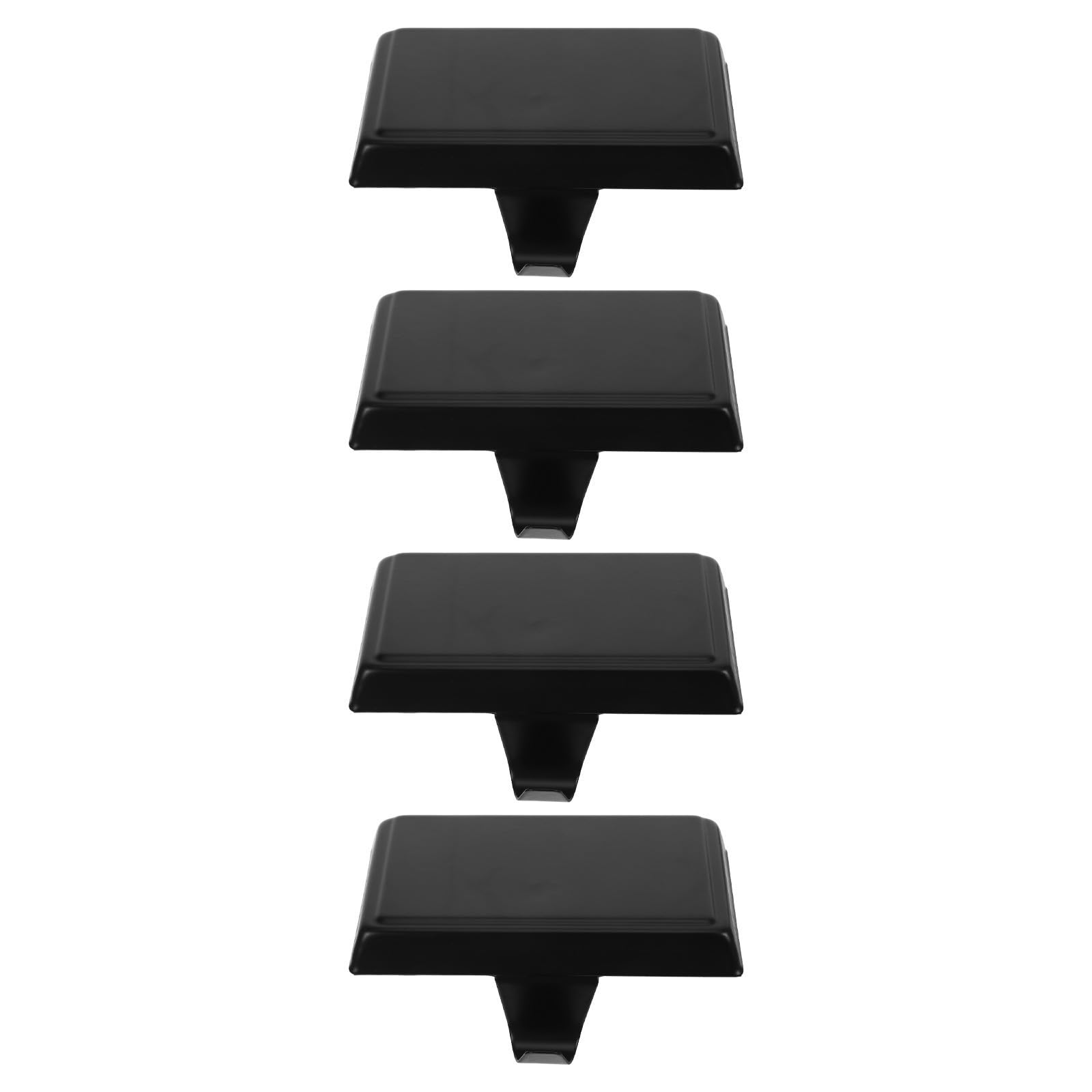 4 Piezas Navideños Soporte Negro para Hierro de Calcetines