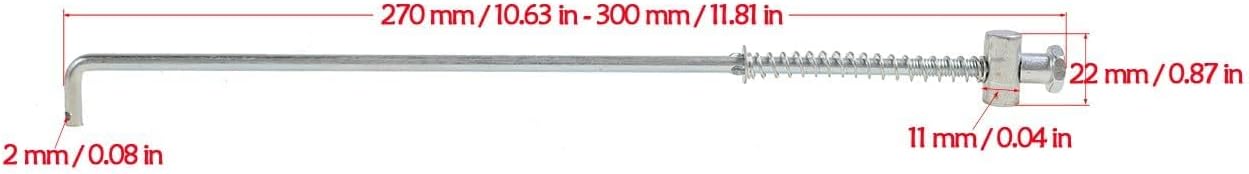 Pit Dirt Bike Rear Brake Pedal Lever Kit with Spring & Drum Brake Rod for CRF50 XR50 Apollo TTR50 PW50 50cc 70cc 90cc 110cc 125cc 140cc 150cc Pit Dirt Bike Off-Road Motorcycle Foot Brake Replacement