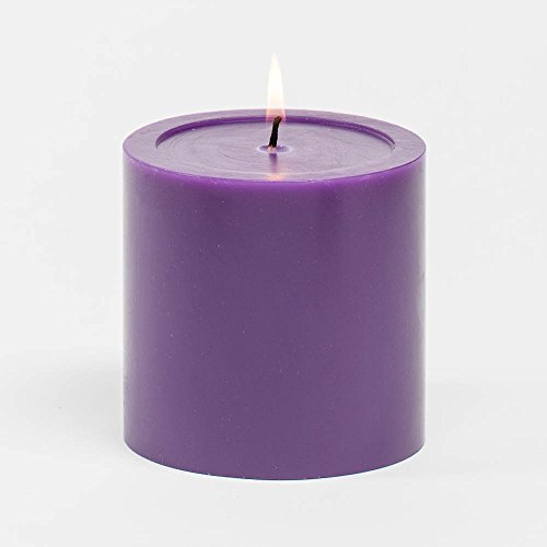 Richland 4" x 4" Purple Pillar Candles Set of 6