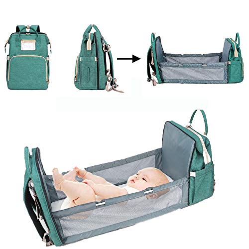UMYMAYDO1 Sac à langer pour bébé avec matelas à langer, grande capacité multifonction, sac à dos bébé étanche avec sangles de poussette, sac à dos de voyage pour les déplacements