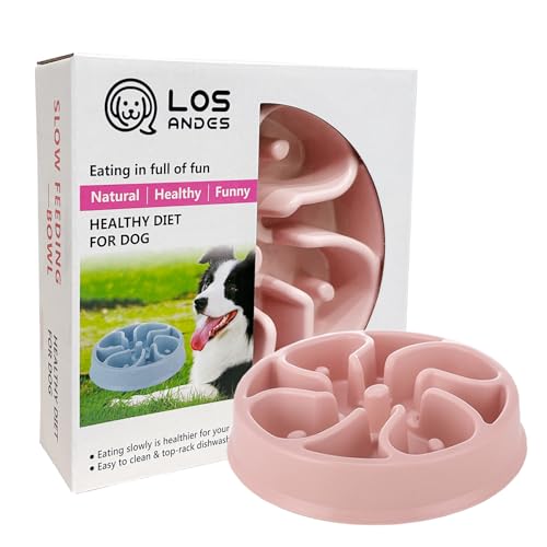 Ciotole per cani ad alimentazione lenta, Ciotola per cibo per cani, Ciotola anti-Gulp, Ciotola per animali domestici che mangia sano per cani di piccola taglia media(Verde/Rosa/Blu)
