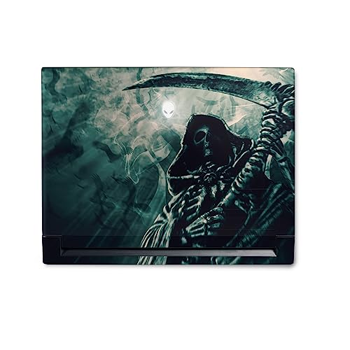 Image of MightySkins Skin Compatible with Alienware M18 R1 (2023) Full Wrap Kit - Symbol of Death | Protective, Durable, and Unique Vinyl Decal wrap Cover | Easy to Apply & Change Styles | Made in The USA