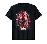 18MARF00177A T-Shirt Graphique Marvel Infinity War Spider-Man Web Portrait T-Shirt