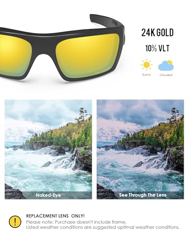 Image of BLAZERBUCK Polarized Replacement Lenses for Oakley Si Ballistic Det Cord OO9253 Sunglass