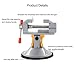Suction Cup Mini Vise 45# Steel 360 Degree Rotation Hand Tool Glass Desktop Metal Silver
