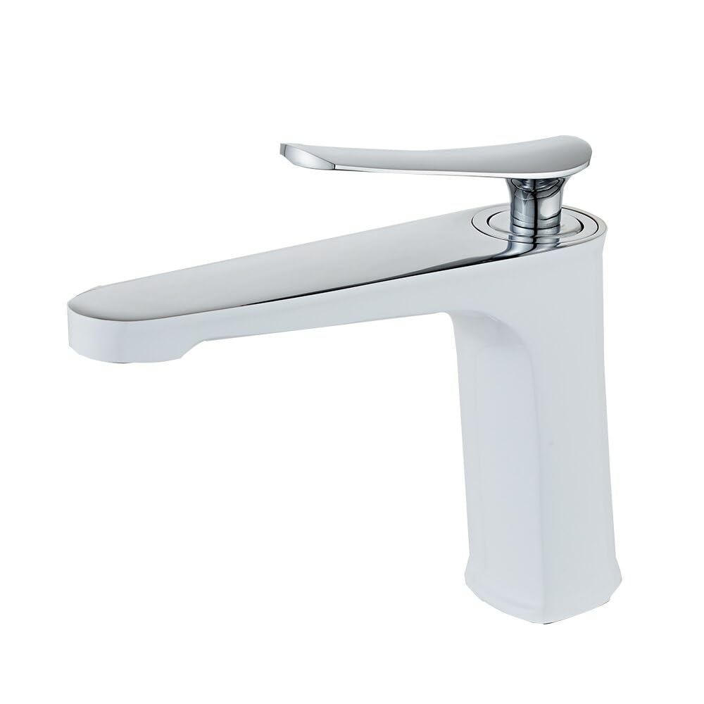 Mitigeur d'eau chaude et froide pour lavabo de salle de bain et mélangeur de bassin doré