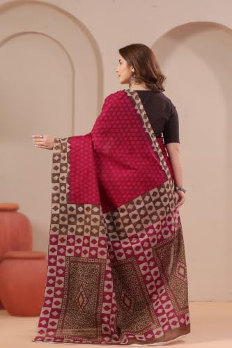 Image of TAMAIRA FASHION Mulmul Pure Cotton Saree For Woman |Office Wear Daily Wear Sarees For Women Without Blouse Piece(Available in 15 Colours)
