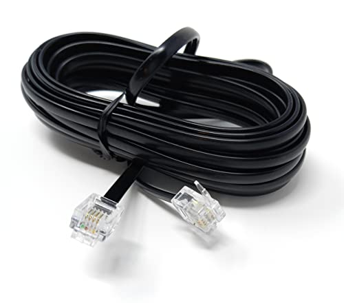 DRUT 5m, RJ11 to RJ11 Telephone Landline Cable ADSL (6P4C) Flat Lead High Speed BT Internet Broadband Male to Male Router - Image 4