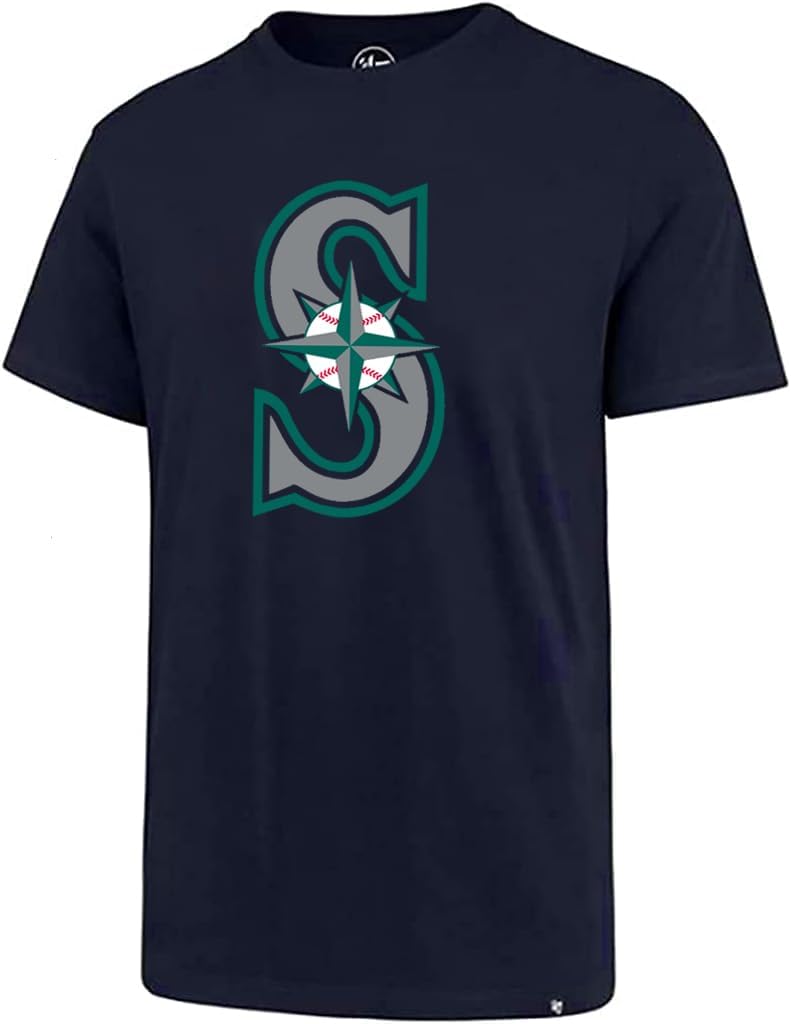 47 Men's MLB Team Distressed Primary Logo Baseball T-Shirt