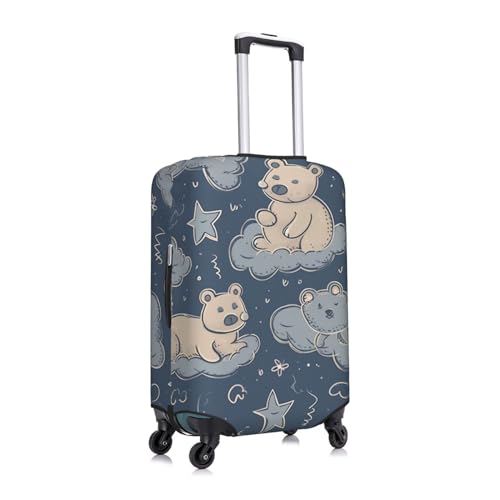 Teddy Bear Luggage Cover Stylish Suitcase Covers for Luggage Tsa Approved, Elastic Washable Suitcase Protector Anti-Scratch Travel Baggage Covers for 18-32 inch Luggage3