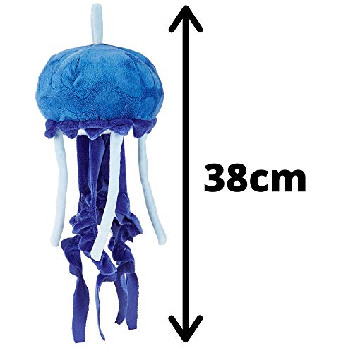 Zappi Co Plüsch Kinder Kuscheltier Weiches Kuschel Plüschtier - Teil der Safari-Tiere-Kollektion, Perfekt für Kinder(33cm)(Qualle)