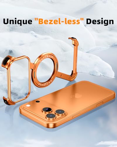 Coque iPhone 17 Pro orange sans cadre idéale pour vos appels vidéo mains libres - 5