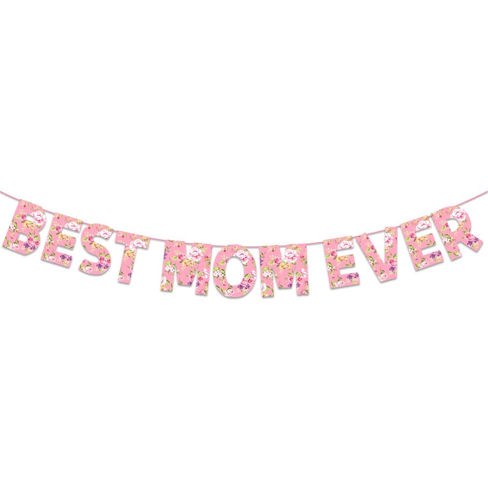 Yhplxyuus Cheerful Mother ’ s Day Party Bunting Mothers Day Decoration for Celebration Honoring Mothers and Women Happy Mother ’ s Bunting